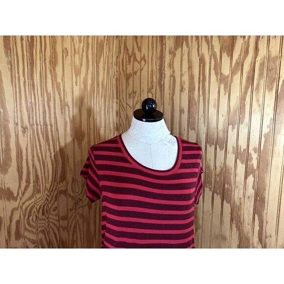 CAbi Jersey Crewneck Pullover T-shirt Top Sweet Talk Tee Red Striped Size S - Picture 4 of 9